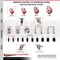 Service Caster 3 Inch 316SS Red Poly Swivel 7/8 Inch Expanding Stem Caster Set Brake SCC SCC-SS316EX20S314-PPUB-RED-TLB-78-4 - alternate 2